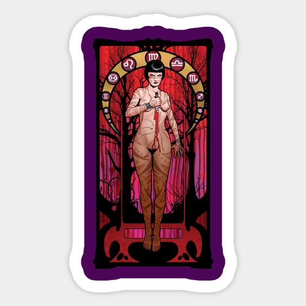 Priestess of the Woods Sticker by We Are 01Publishing